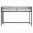 Adam Sturdy Junior Twin Loft Bed  For Kids, Space Saving, Loft Bed With Easy Climbing Ladder And Guardrails, Loft Bed Frame For Bedroom
