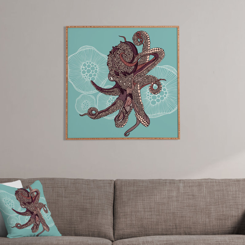 «Octopus Bloom» par Valentina Ramos, impression encadrée, H 30 po x l 30 po x P 1 po