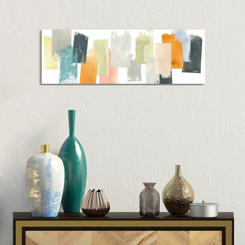 Touchstone II by June Erica Vess - Wrapped Canvas Panoramic Painting, 30.48 cm H x 91.44 cm W x 1.91 cm D