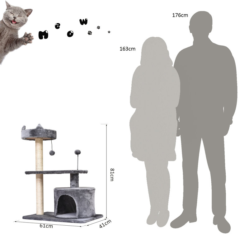 Northborough 81cm H Cat Tree, Grey