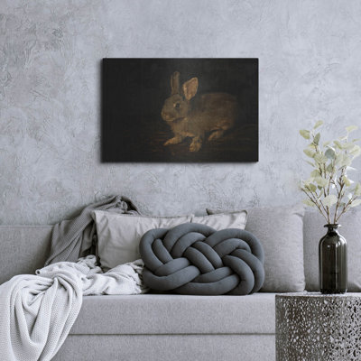  'Resting Bunny Rabbit 6' by Marian Parsons Metal Wall Art, 36" x 24"