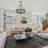 6 - Light 21.65" Dimmable Farmhouse Geometric Drum Chandelier Ceiling Lights for Foyer Kitchen Island Living Room-109402285