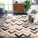 Sanyla Hand Tufted Wool Chevron Rug