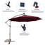 Direen 120'' Lighted Cantilever Umbrella-2084821641