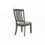 Ensemble de chaises de salle à manger rembourrées en tissu avec dossier à lattes, 4 pieds-226902215