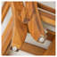 Ensemble de canapé de patio 6 pièces, ensemble de conversation modulaire d'extérieur en bois d'acacia, ensemble de conversation en forme de L, lit de jour convertible avec table à thé, repose-pieds, 5 coussins et coussins, teck et beige