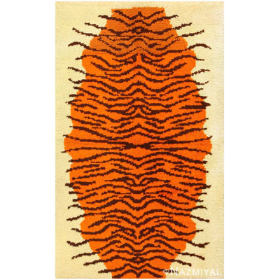 Scandinavian One-of-a-Kind Rectangle 3'2" x 4'10" Area Rug