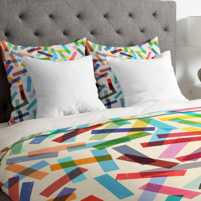 Garima Dhawan Modern & Contemporary Geometric Shapes Duvet Cover