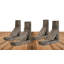 Support de style campagne rétro l 3 1/2 po x P 12 po x H 12 po, collection Barnwood Decor, gris galet (paquet de 4)-29960264-29960256