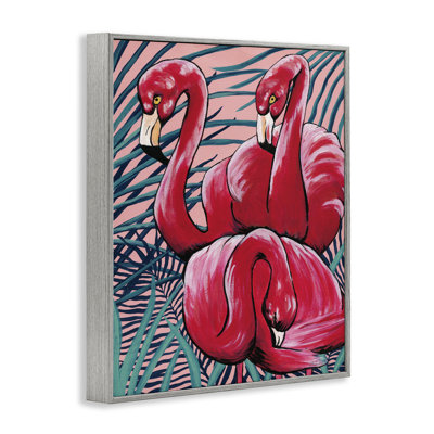  Tropical Paradise Flamingos Giclee Art by Yvette St. Amant