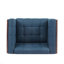 CHAISE CLUB, coutures gaufrées capitonnées