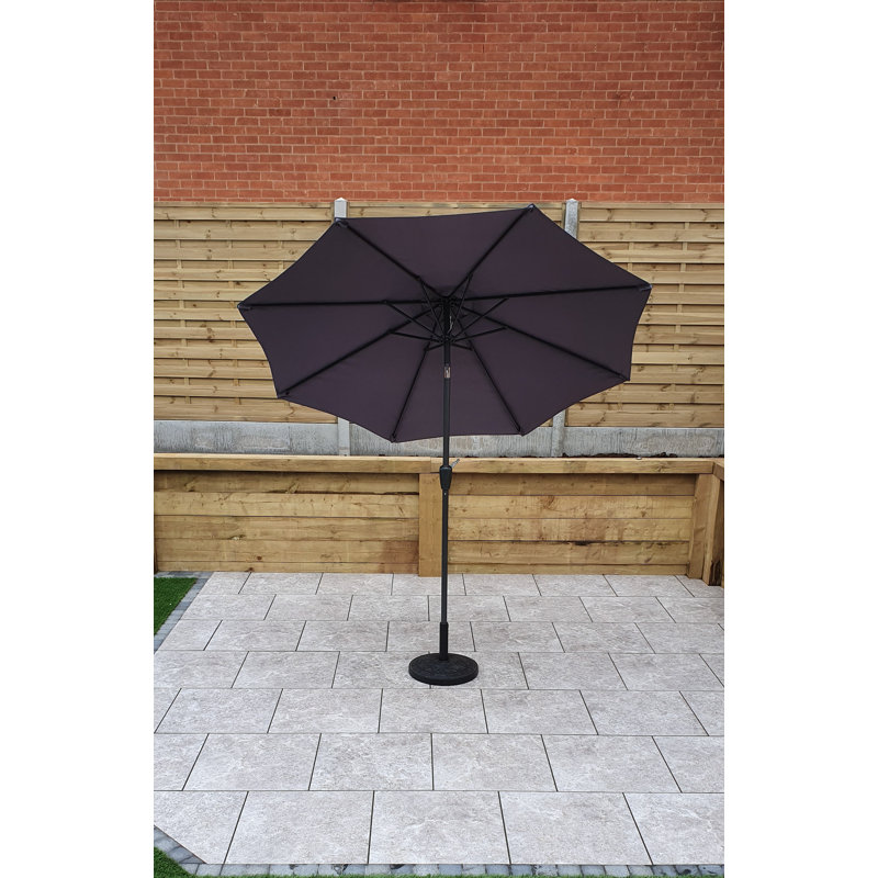 220cm Tilt Market Parasol, Grey