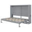 Lit escamotable double pleine grandeur, gris-585606327-585606324