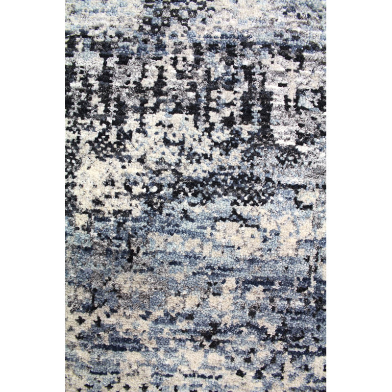 Tapis unique gris en laine 9 pi x 12 pi 2 po One Age of a Kind Kind