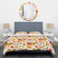 Ensemble de housse de couette abstrait géométrique i mid-century abstract-40703446