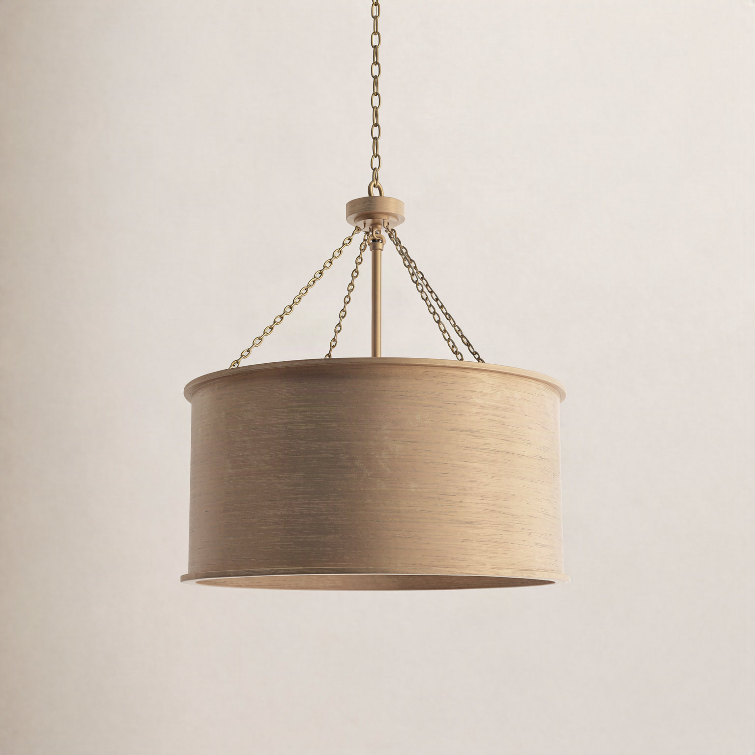 Soho Chandelier, Gold Patina, 4 Lights, 26.5" H x 19" W x 19" D