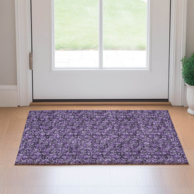 Tapis mauve de qualité supérieure lavable à la machine Prisco
