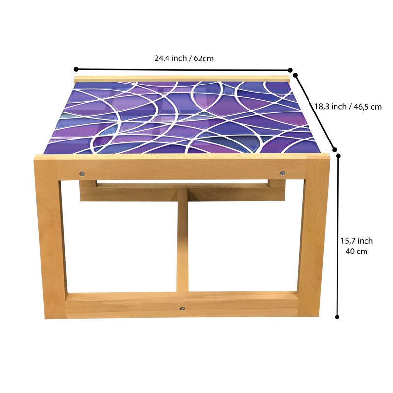 Jadalee Sled Coffee Table, 62cm H x 46cm W x 40cm D