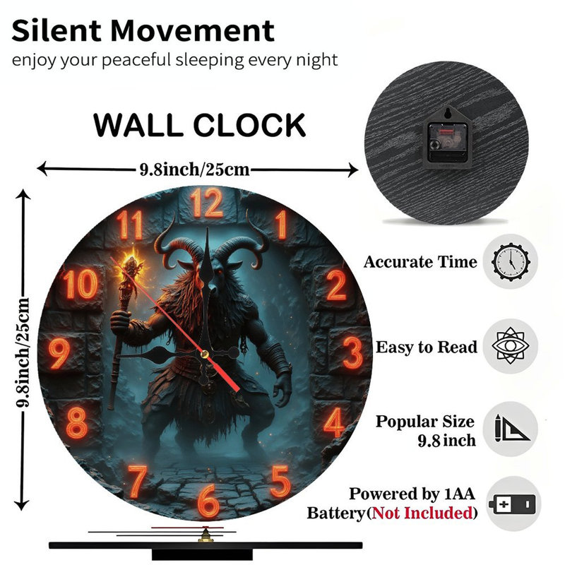 Horloge murale cerf