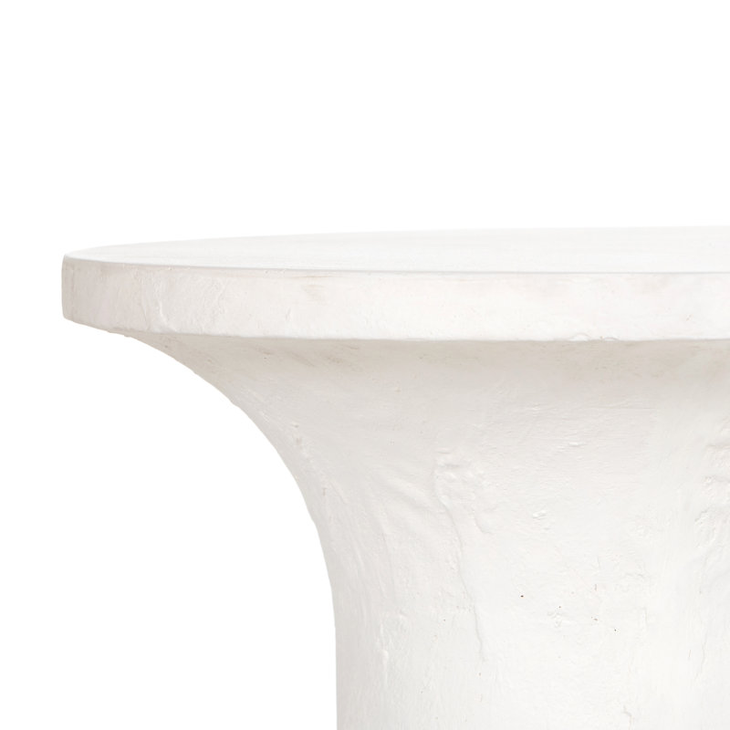 Twiggy Moulin Low End Table-Plaster Molded Conc