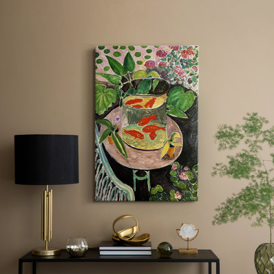 Goldfish (Les Poissons rouges) - Toile tendue avec châssis par Henri Matisse