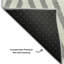 Tapis gris lavable à la machine de qualité supérieure 1 pi 8 po x 2 pi 6 po Cerrito AMF550-104003290