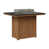 Hammered Top Black with Antique Mahogany Base