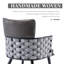 Chaise avec accoudoirs à dossier rembourré Jonn-730248344