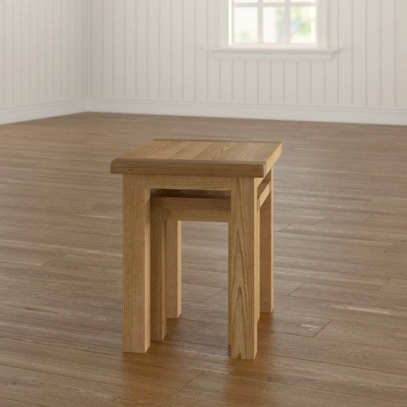 Abner Nesting Tables, Waxed
