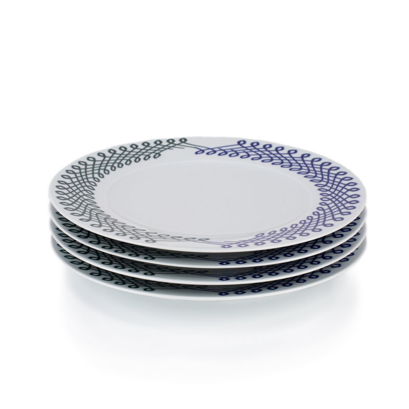 Ribbon Handmade Porcelain Dinner Plate