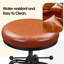 Upholstered Counter Stool with Metal Frame-1280351646