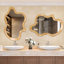 Miroir mural de forme irrégulière