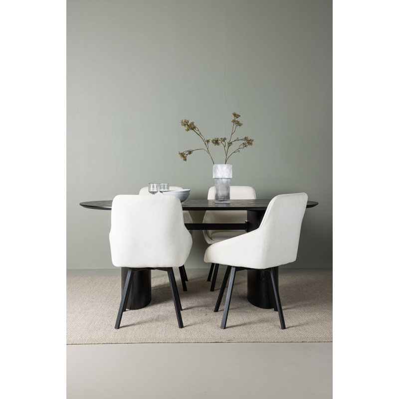Crespo 4 - Person Dining Set, Black