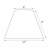 9 in. H Paper Empire Lamp Shade