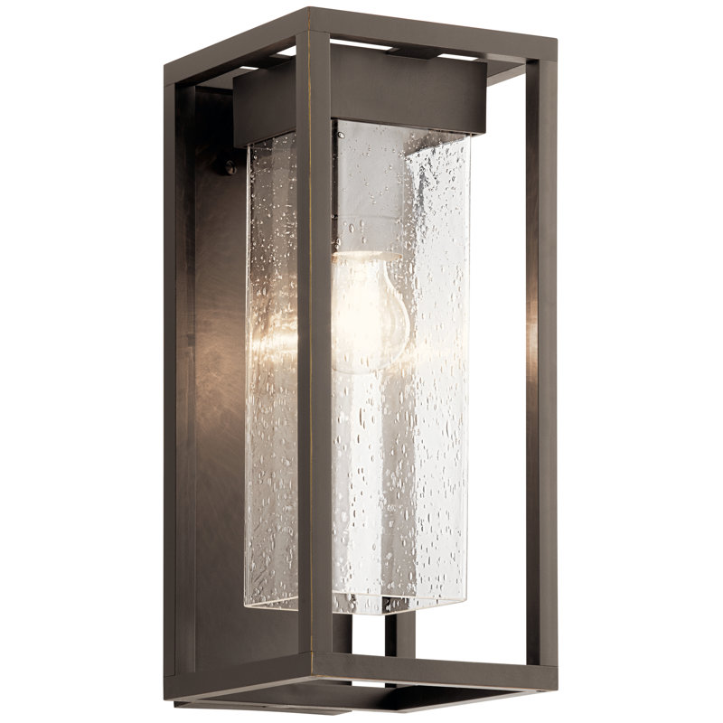 Harjeevan Wall Light, Olde Bronze, 16" H x 7" W x 7" D