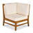 PERLA 5-PCS SOFA SET,CREAM