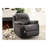 Contemporary Style Recliner With Slate Blue Breathable Living Space In Upholstery