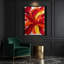 Art abstrait sur toile, aquarelle abstraite rouge-1854231625