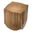 Side Table Gubbio Antique Brass Finish