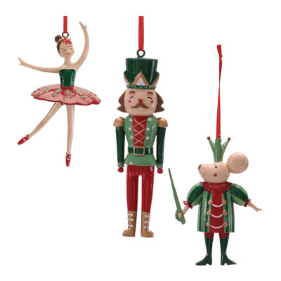 Nutcracker Ballet Ornament Set of 12