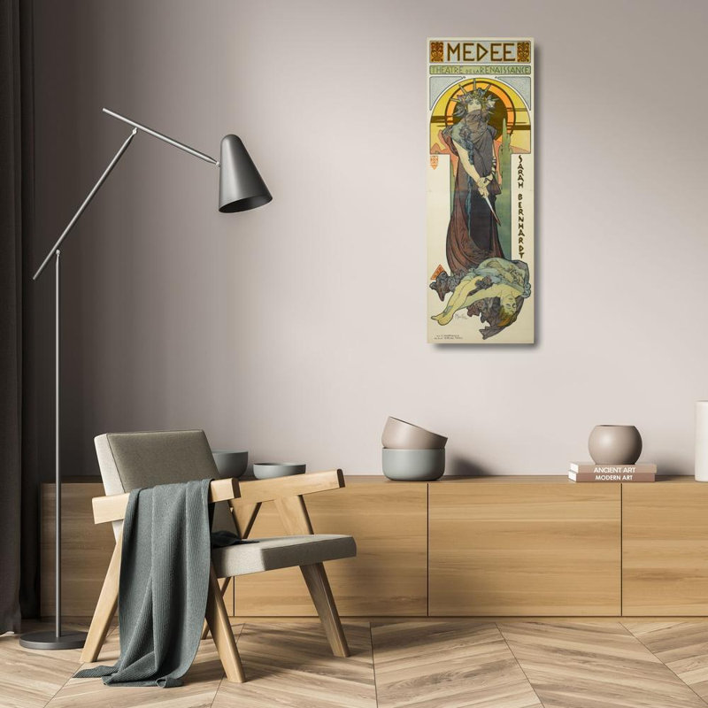 "Medee" par Alphonse Mucha - Art sur toile tendue avec châssis, H 24 po x l 17 po