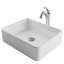 Ensemble de lavabo vasque de salle de bain en céramique blanche avec robinet KRAUS Elavo-35678467