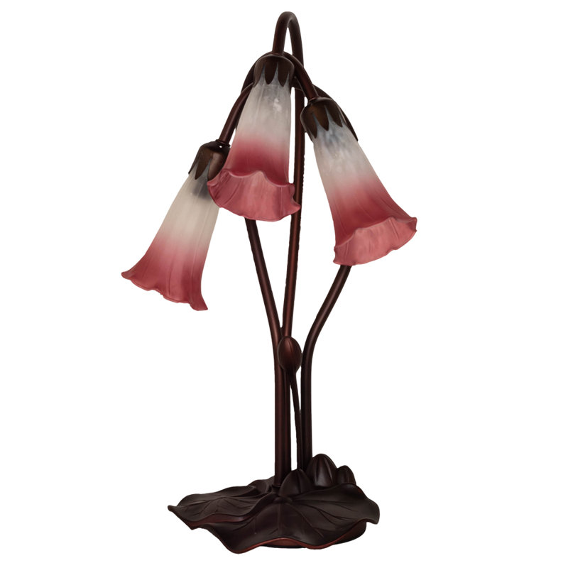 Table Lamp, Pink / White