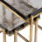 Niemeyer Glass Top Nesting Tables End Table