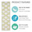Tapis de marche intérieur floral antidérapant 9 po x 28 po Floral Design-128810154-128810153