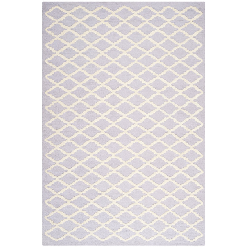 Tapis géométrique en laine touffeté à la main Cannen, Rectangle 6 pi x 9 pi