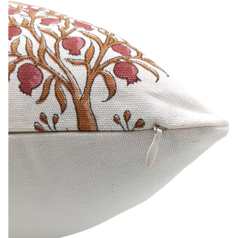 Housse de coussin en coton Anar, Brun, H 36 po x l 14 po