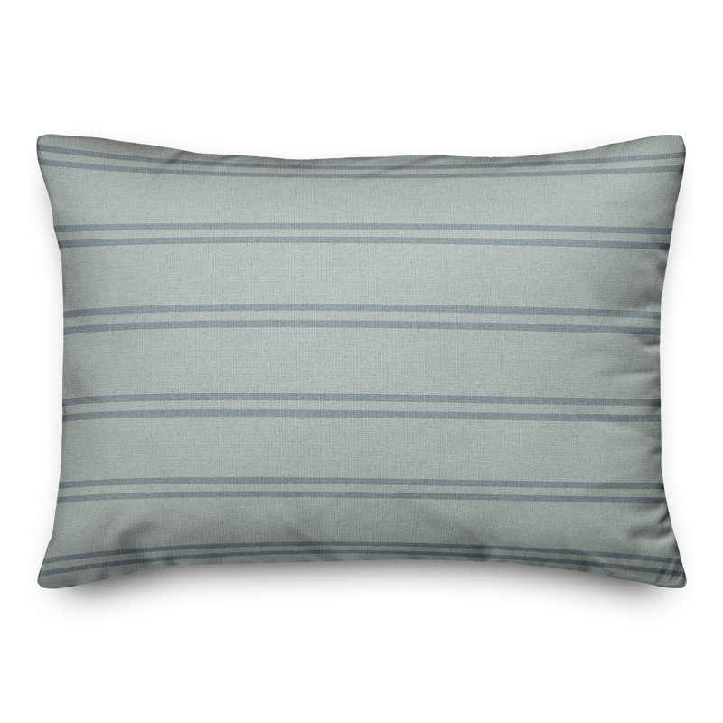 Housse de coussin rectangulaire en polyester / mélange de polyester, Bleu