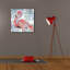  «Flamingo Splash 2» par Annie Warren, art mural sur toile, 26 po x 26 po-1658966822