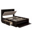 Revollo Wood Queen Size Platform Bed with Storage Headboard, Shoe Rack, and 4 Drawers-950970686